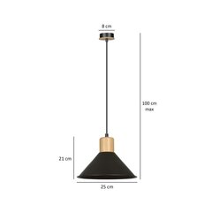 Emibig подвесной светильник Rowen 1 Black цена и информация | Люстры | 220.lv
