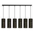 Emibig piekaramā lampa Karli 6 BL Marbel Black