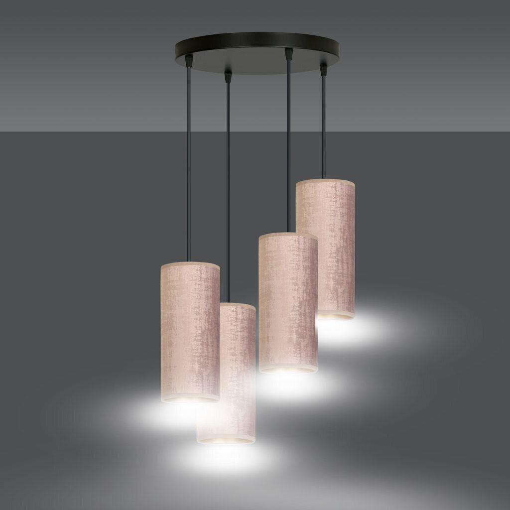 Emibig piekaramā lampa Bente 4 BL Premium Rose cena un informācija | Lustras | 220.lv