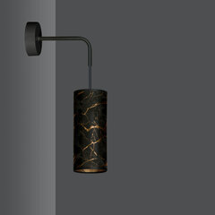 Emibig sienas lampa Karli K1 BL Marbel Black cena un informācija | Sienas lampas | 220.lv