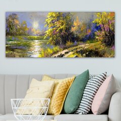 Репродукция на холсте Пейзаж, 50x120 см цена и информация | Картины | 220.lv