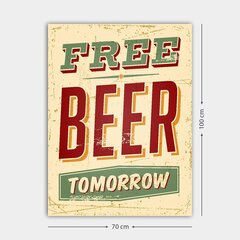 Reprodukcija Free Beer Tomorrow цена и информация | Картины | 220.lv