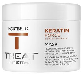 Восстанавливающая маска для волос Montibello TREAT NaturTech Keratin Force, 500 мл цена и информация | Бальзамы, кондиционеры | 220.lv