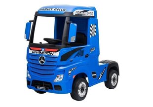 Детский одноместный электромобиль Mercedes Actros лакированный синий цена и информация | Электромобили для детей | 220.lv