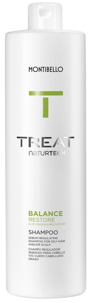 Montibello TREAT NaturTech Balance Restore regulējošs šampūns taukainiem matiem (1000ml) цена и информация | Šampūni | 220.lv