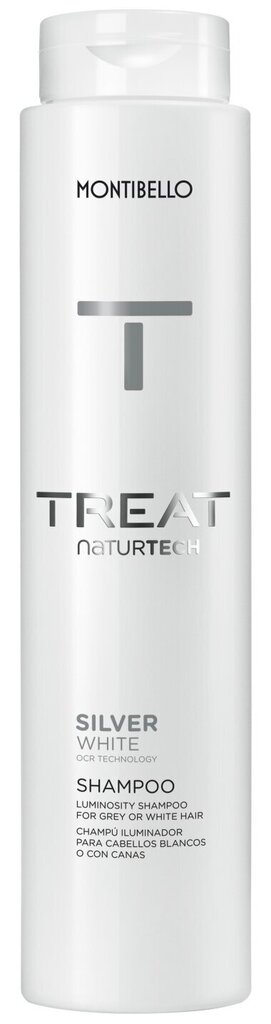 Montibello TREAT NaturTech Silver White matu šampūns pret dzelteno pigmentu (300ml) цена и информация | Šampūni | 220.lv
