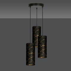 Emibig piekaramā lampa Karli 3 BL Premium Marbel Black cena un informācija | Piekaramās lampas | 220.lv
