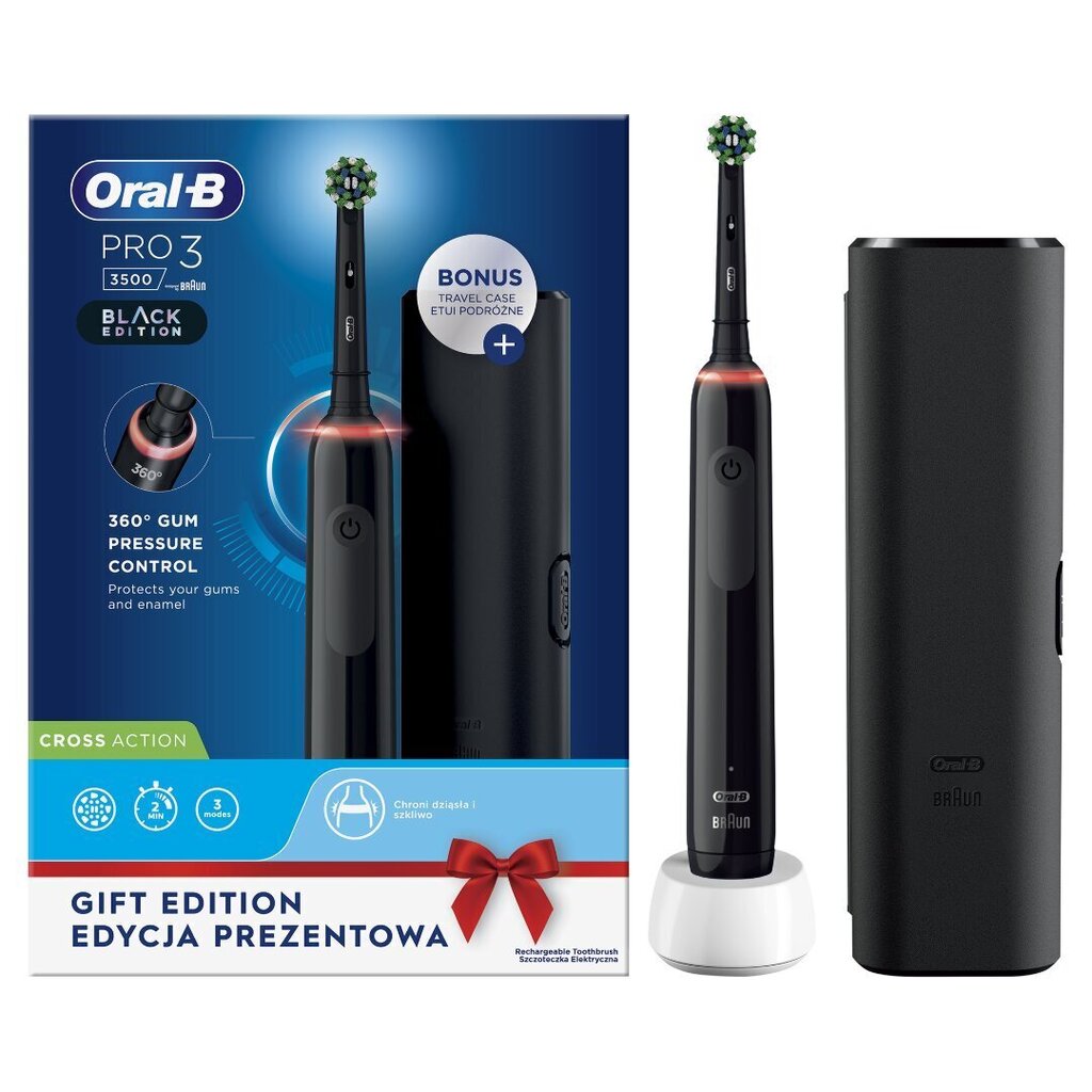 Oral-B Pro 3 - 3500 cena un informācija | Elektriskās zobu birstes | 220.lv