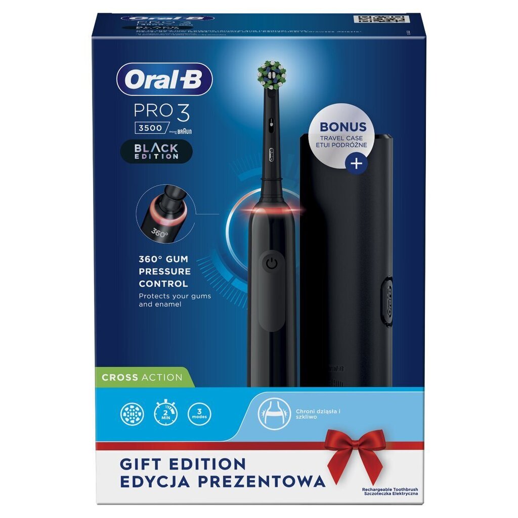 Oral-B Pro 3 - 3500 cena un informācija | Elektriskās zobu birstes | 220.lv