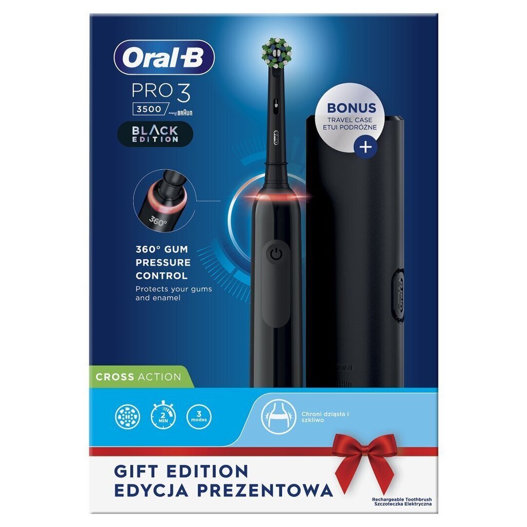 Oral-B Pro 3 - 3500 cena un informācija | Elektriskās zobu birstes | 220.lv