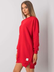 RUE PARIS Czerwona bawełniana sukienka damska. Red S/M cena un informācija | Kleitas | 220.lv