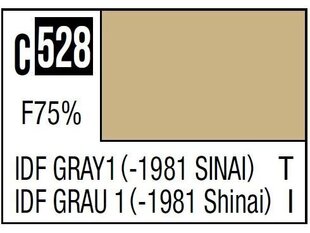 Mr.Hobby - Mr.Color C-528 IDF Gray 1 (-1981 Sinai), 10ml cena un informācija | Modelēšanas un zīmēšanas piederumi | 220.lv