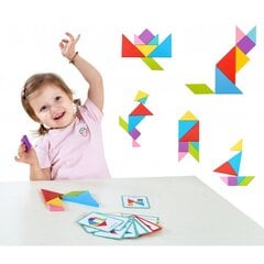 TOOKY Toy Tangrams (koka) puzzle цена и информация | Развивающие игрушки | 220.lv