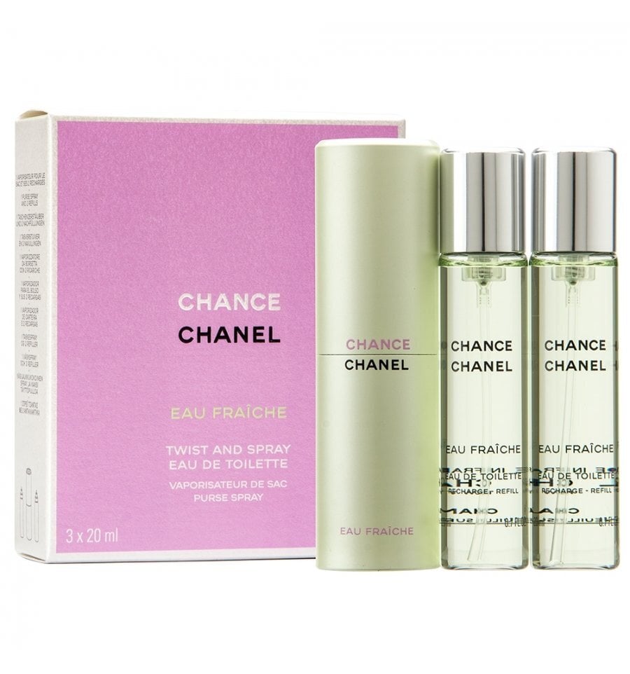 Tualetes ūdens Chanel Chance Eau Fraiche edt 3 x 20 ml cena un informācija | Sieviešu smaržas | 220.lv