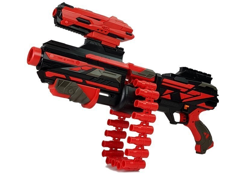 Pistole Lean Toys Soft Bullet Gun 40 putuplasta patronas cena un informācija | Rotaļlietas zēniem | 220.lv