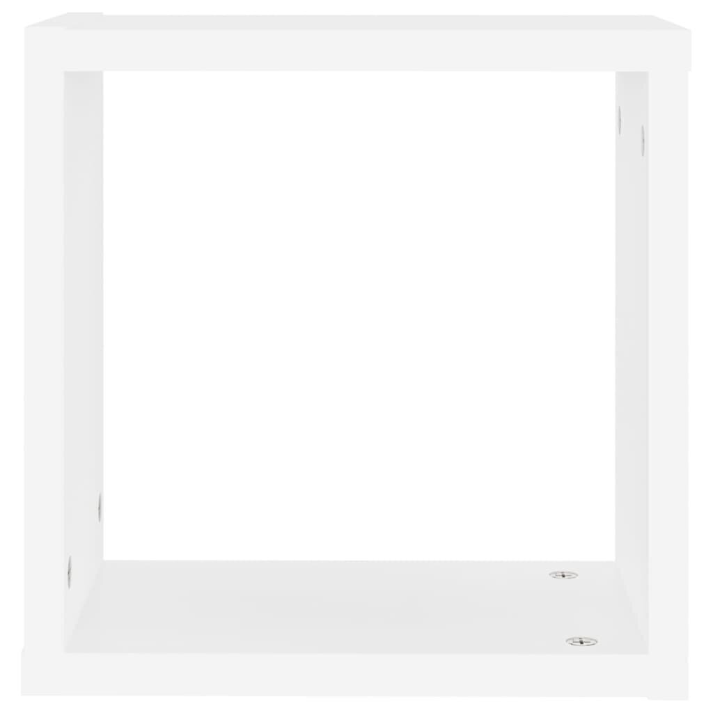 Sienas plaukti, 30x15x30 cm, 2 gab., balti cena un informācija | Plaukti | 220.lv