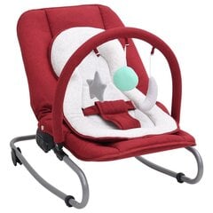 Bērnu gultiņa zīdaiņiem, sarkana, tērauda cena un informācija | Bērnu šūpuļkrēsliņi | 220.lv