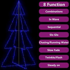 Izgaismota Ziemassvētku dekorācija Eglīte, 360 LED cena un informācija | Ziemassvētku dekorācijas | 220.lv
