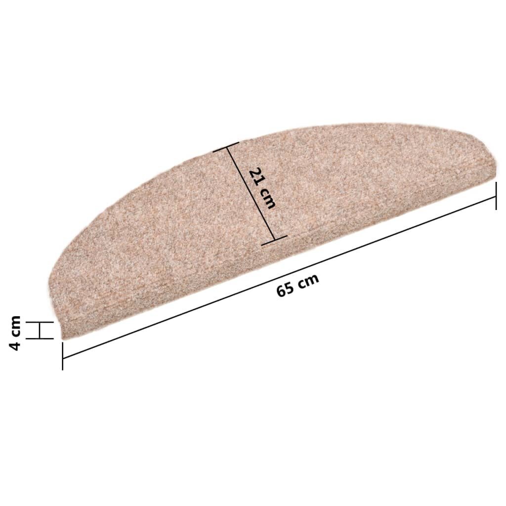 Līmējošie kāpņu paklājiņi 65x21x4 cm, 5 gab. cena un informācija | Paklāji | 220.lv