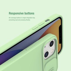 Nillkin CamShield Silky Magnetic Silicone чехол для iPhone 13 Mint Green цена и информация | Чехлы для телефонов | 220.lv