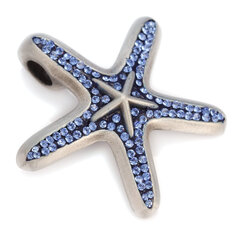 Подвеска Bico "Ocean Celeste" Pave Star Fish с кристаллами (синий PV8) цена и информация | Украшения на шею | 220.lv