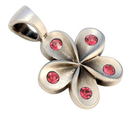 Подвеска-цветок Bico "Petals" с розовыми кристаллами (CR4 Pink) цена и информация | Украшения на шею | 220.lv