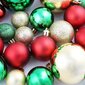 Ziemassvētku eglīšu rotaļlietas, 100 gab., sarkans/zelts/zaļš цена и информация | Svētku dekorācijas | 220.lv