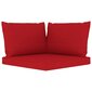 Četrvietīgs dārza dīvāns ar sarkaniem spilveniem cena un informācija | Dārza mēbeļu komplekti | 220.lv
