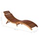 Dārza sauļošanās krēsls ar galdu un matraci cena un informācija | Sauļošanās krēsli | 220.lv