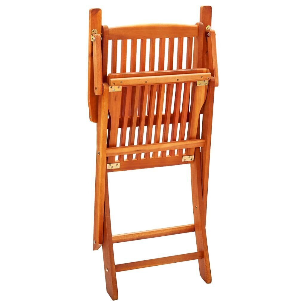 Saliekamie dārza krēsli, 4gab., brūni cena un informācija | Dārza krēsli | 220.lv