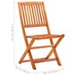 Saliekamie dārza krēsli, 2gab., brūni cena un informācija | Dārza krēsli | 220.lv