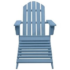 Dārza Adirondack krēsls ar pufām, zils cena un informācija | Dārza krēsli | 220.lv