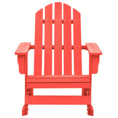 Šūpojošs Adirondack dārza krēsls, sarkans cena un informācija | Dārza krēsli | 220.lv