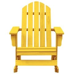 Adirondack dārza šūpoles krēsls, dzeltens kaina ir informacija | Dārza krēsli | 220.lv