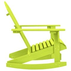Adirondack dārza šūpoles krēsls, zaļš cena un informācija | Dārza krēsli | 220.lv