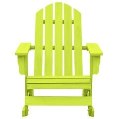 Adirondack dārza šūpoles krēsls, zaļš цена и информация | Садовые стулья, кресла, пуфы | 220.lv