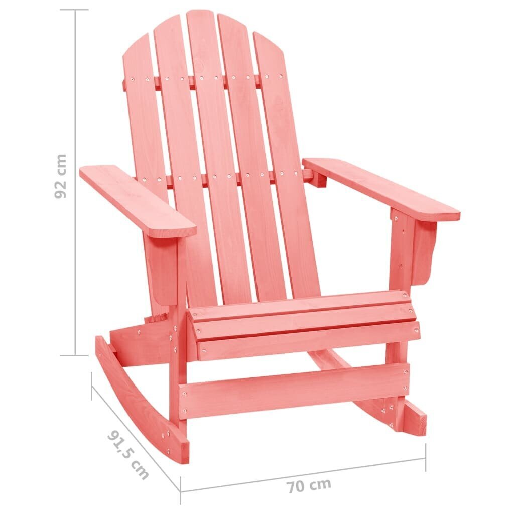 Adirondack dārza šūpoles krēsls, rozā cena un informācija | Dārza krēsli | 220.lv