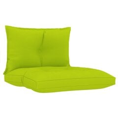 Spilveni dīvānam no paletēm, 2 gab., zaļi cena un informācija | Krēslu paliktņi | 220.lv