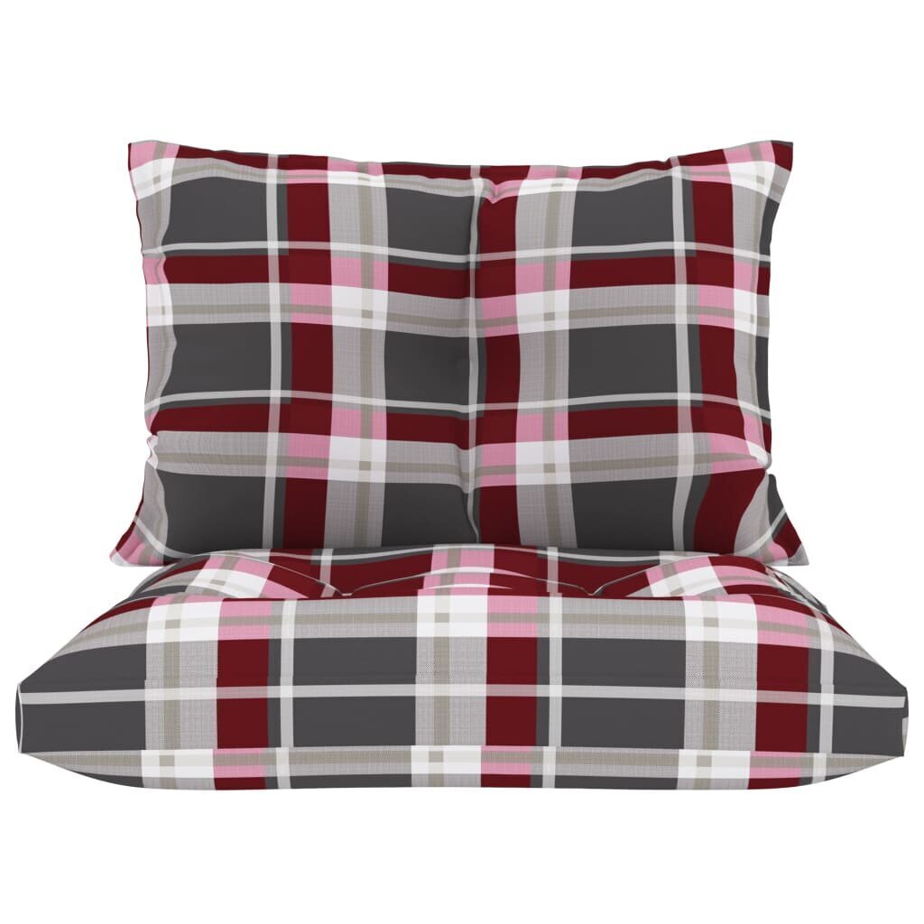 Spilveni dīvāniem no paletēm, 2 gab., sarkani цена и информация | Krēslu paliktņi | 220.lv