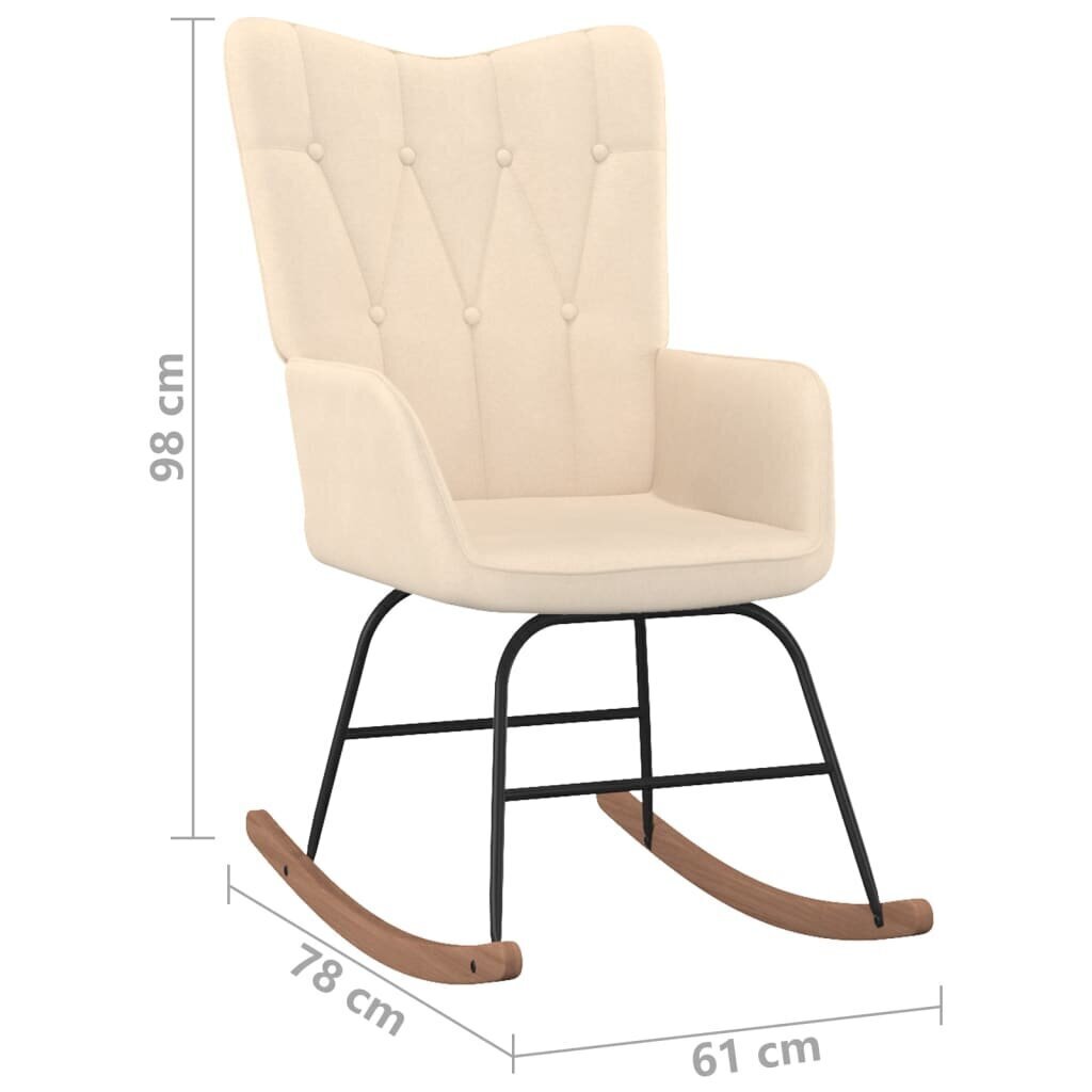 Šūpuļkrēsls, brūns цена и информация | Atpūtas krēsli | 220.lv