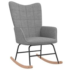 Šūpuļkrēsls ar kāju balstu, pelēks цена и информация | Кресла для отдыха | 220.lv