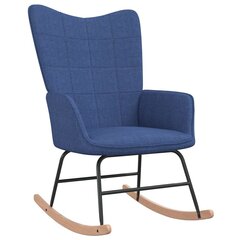 Šūpuļkrēsls ar kāju balstu, zils цена и информация | Кресла для отдыха | 220.lv