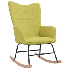 Šūpuļkrēsls ar kāju balstu, zaļš цена и информация | Кресла для отдыха | 220.lv