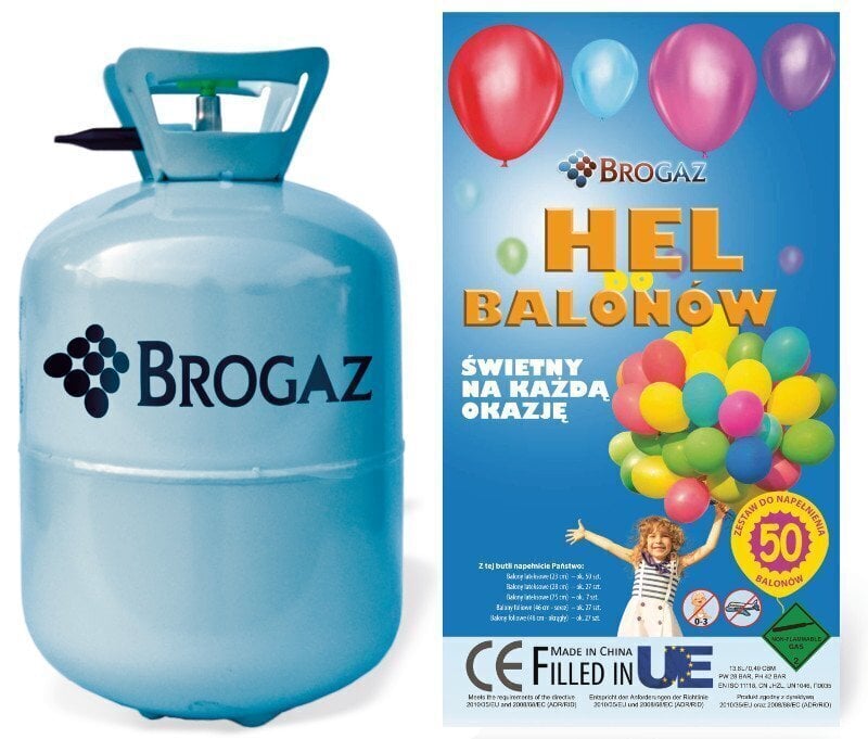 Hēlija gāzes balons baloniem - 13,6 l / 0,4 m³ , zils цена и информация | Baloni | 220.lv