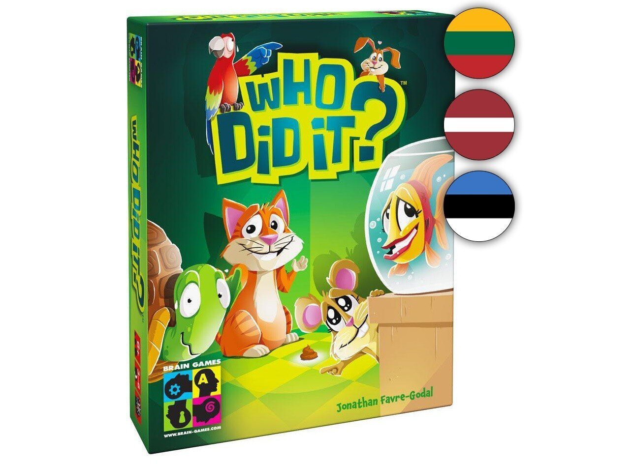 Карточная игра Brain Games Who Did It?, LT, LV, EE цена | 220.lv