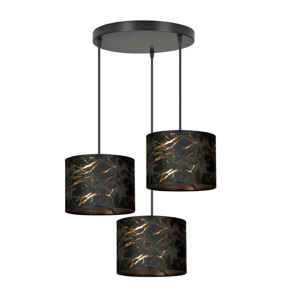 Emibig piekaramā lampa Broddi 3 BL Premium Marbel Black cena un informācija | Lustras | 220.lv