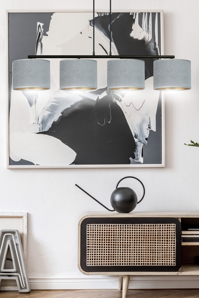 Emibig piekaramā lampa Hilde 4 BL Gray cena un informācija | Lustras | 220.lv