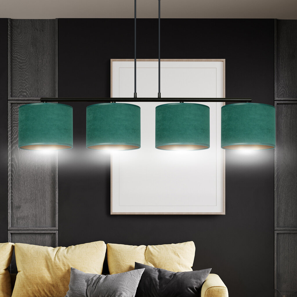 Emibig piekaramā lampa Hilde 4 BL Green cena un informācija | Lustras | 220.lv