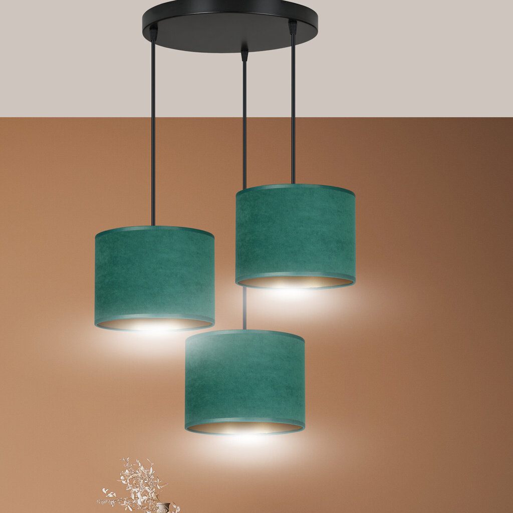 Emibig piekaramā lampa Hilde 3 BL Premium Green cena un informācija | Piekaramās lampas | 220.lv