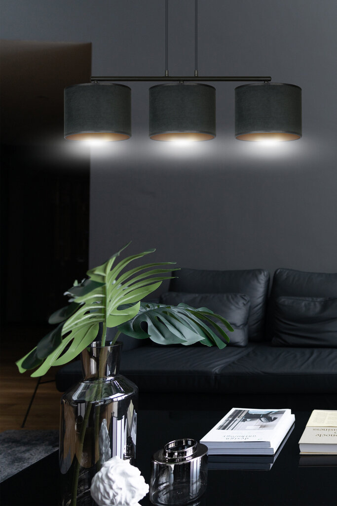 Emibig piekaramā lampa Hilde 3 BL Black cena un informācija | Piekaramās lampas | 220.lv